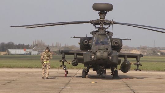 UK apaches deploy to Estonia 150419 SOURCE Forces News