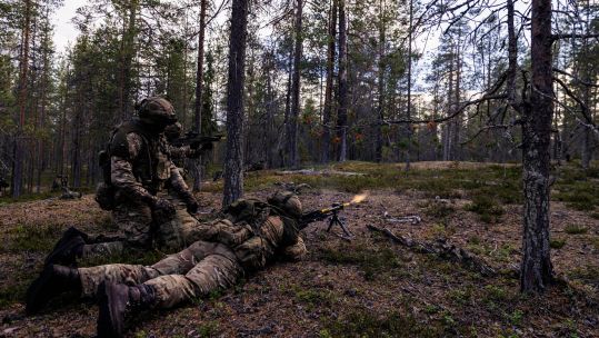 UK personnel take part in Exercise Vigilant Knife in Finland (Picture: MOD Crown Copyright).