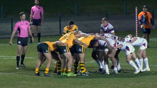 UKAF rugby league team vs Australia