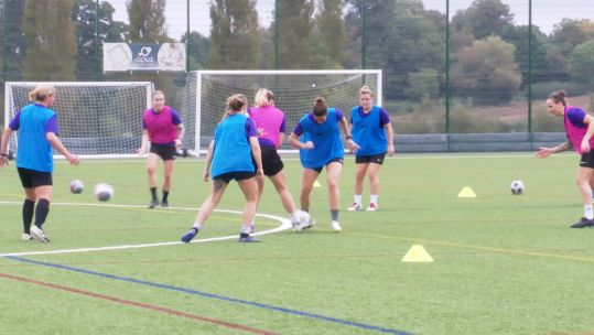 UKAF Women training pre-Germany match Credit BFBS DATE 02102023.jpg 