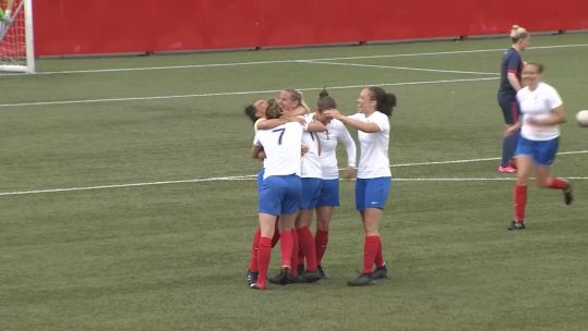 UKAF Women's team took on a GB Police XI in Manchester Draw 1-1 17062021 CREDIT BFBS