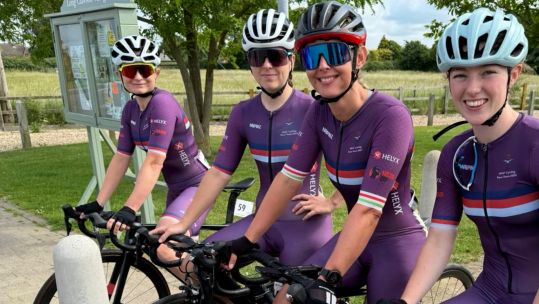 UKAF cyclists at Ronde van Wymeswold National event Credit UKAF Cycling Date 15062025.jpg