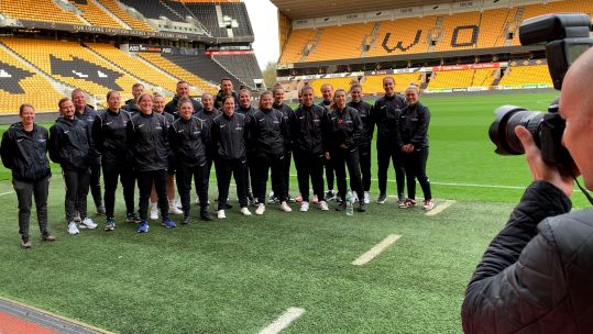 UKAF pose for picture at Wolves Molineux Stadium Credit BFBS DATE 07112022.jpg 