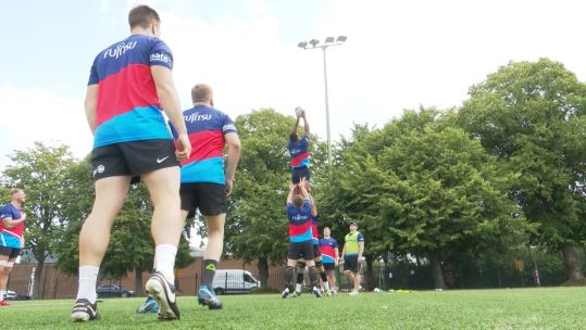 UKAF rugby squad training