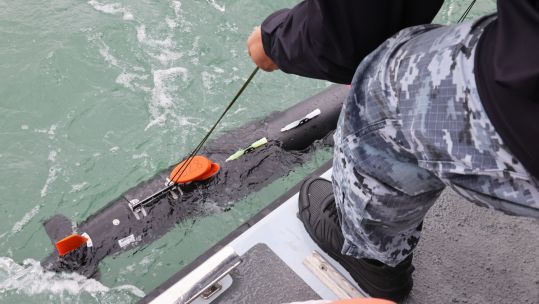 The UUV heading to Ukraine (Picture: MOD).