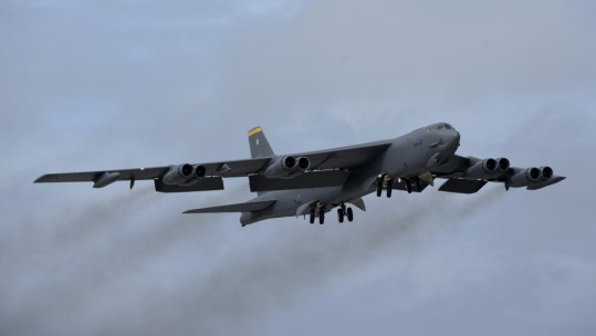 Engine Falls From Air Force Bomber Mid-Flight