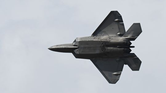 US F-22 during FIDAE 2024 demostration 13042024 CREDIT US Dept of Def
