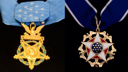 US Medal of Honor versus Presidential Medal of Freedom CREDIT Alamy 23112024 EXP
