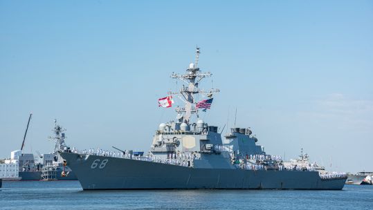 Cover image: USS The Sullivans departs from Mayport, Florida, to join the Carrier Strike Group (Picture: US Department of Defense).
