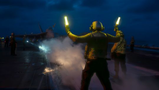 US Sailors conduct flight operations aboard the USS Carl Vinson in the South China Sea CREDIT US Department of Defense.jpg