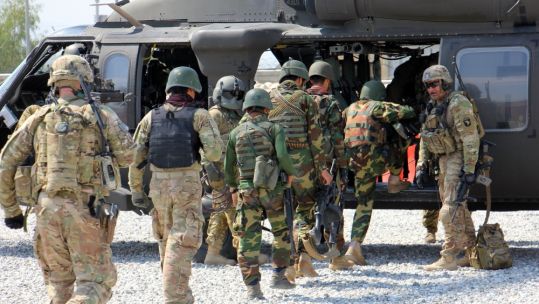 US Troops Afghanistan - black hawk helicopter