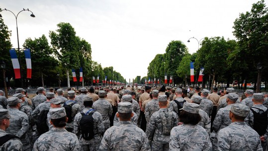 US Troops at Bastille Day in 2017
