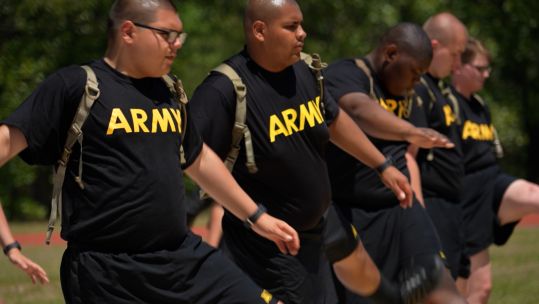 US military experiment the 'Future Soldier Preparatory Course' tackling recruitment issues 25042023 CREDIT BFBS