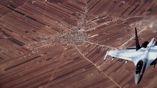 US release footage of Russian fighter jets 'harassing' US drones in Syria 06072023 CREDIT US Dept of Def