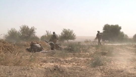 US troops in Afghan field.