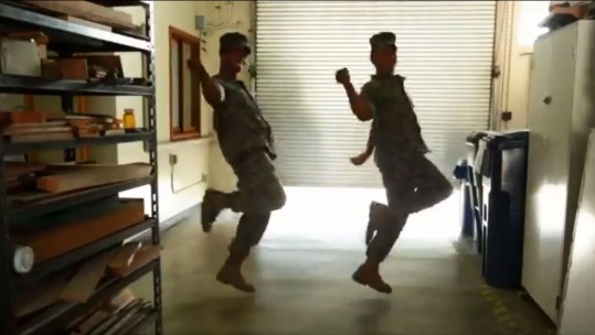US Marines Japan Okinawa Da Pump U.S.A. Dance Video Challenge Viral Screengrab