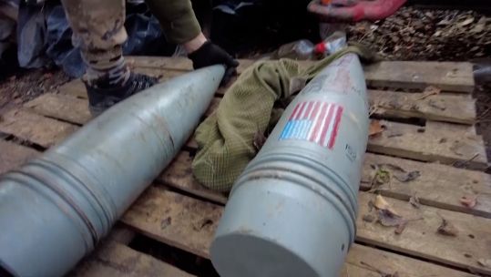 USA shells Ukraine CREDIT Reuters