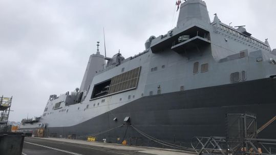 USS New York in Plymouth