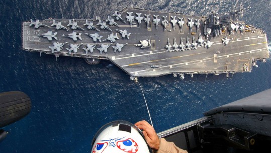 EXCLUSIVE: The US Supercarrier On The Frontline Against Daesh EXCLUSIVE: The US Supercarrier On The Frontline Against Daesh