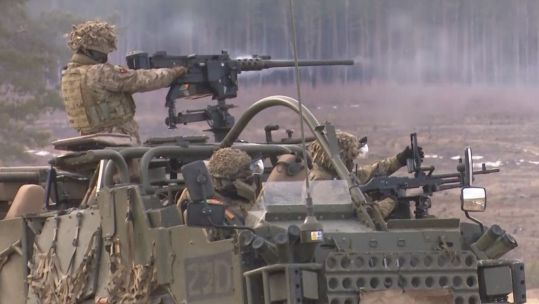 Ukraine anniversary lessons - British Army 19022024 CREDIT BFBS