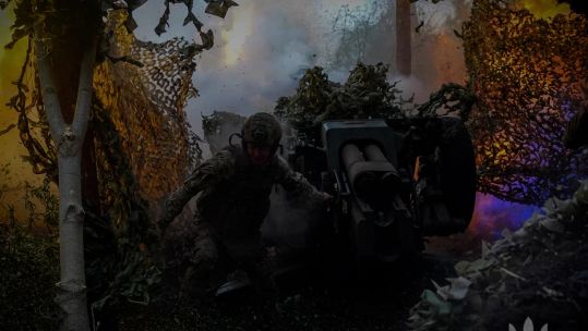 A Ukrainian 95th Air Assault Brigade artillery position firing against the Russian Army (Picture: Ukrainian MOD/ 95th Air Assault Brigade)