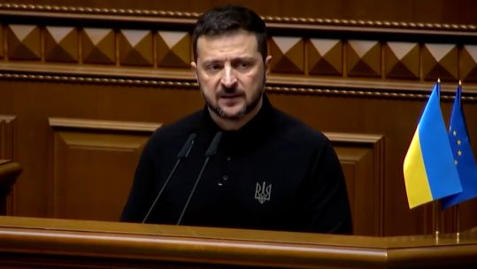 Ukraine's President Volodymyr Zelensky announced his Victory Plan in the country's Parliament after visiting European capitals and meeting with world leaders (Picture: Zelensky Official)