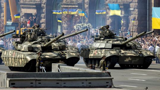 Ukrainian Main Battle Tanks (Picture: MOD).