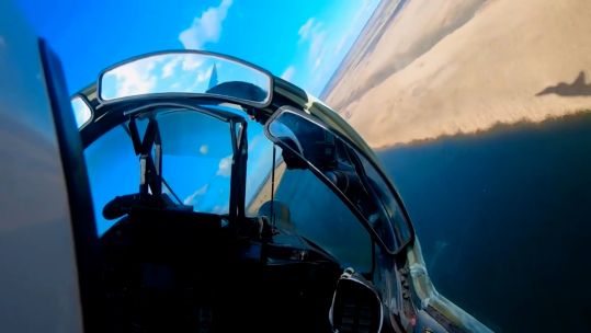Ukrainian MiG-29 pilot performing at low altitude 11042023 CREDIT Ukranian Air Force
