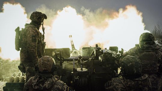 Ukrainian artillery