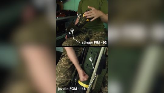 Ukrainian personnel making music using weapons 160922 CREDIT Ukrainian MOD Twitter