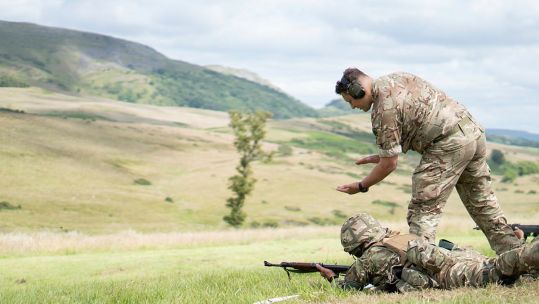 Ukrainian soldiers have been receiving training from British troops during UK-led military programme
