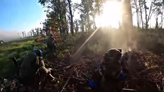 Ukrainian soldiers in actions DATE UNKNOWN CREDIT Ukrainian Armed Forces
