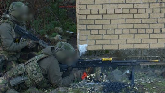 Ukrainian soldiers training in UK 15112022 CREDIT BFBS