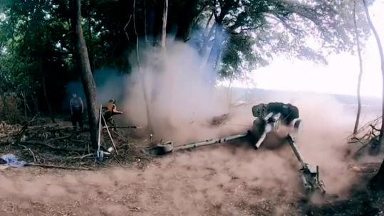 Ukrainians on a mission to recapture Kherson, destroying Russian equipment and key bridges (Picture: Ukrainian MOD).
