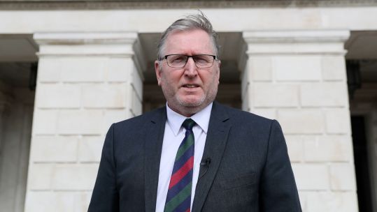 Cover image: Library photo of Doug Beattie outside Stormont (Picture: PA Images/Alamy Stock Photo).