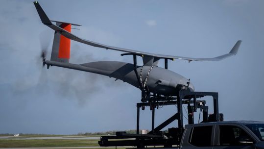 The new ultra long range unmanned aerial vehicle launches in support of Valiant Shield 24 (Picture: DoD)
