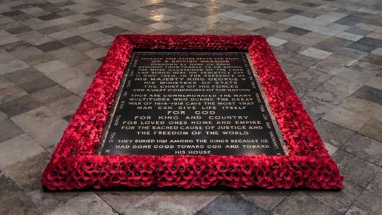 Unknown Warrior Memorial in Westminster Abbey DATE UNKOWN used on