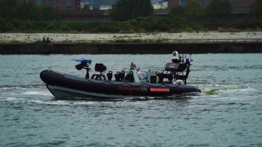 Unmanned vessel at DSEI 2019 Credit BAE Systems 100919