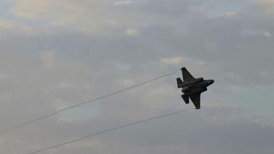 F-35B lightning jets drop Paveway IV Bombs