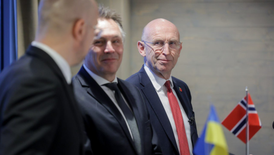 Defence Secretary John Healey flew to northern Norway to discuss a new enhanced partnership between JEF and Ukraine
