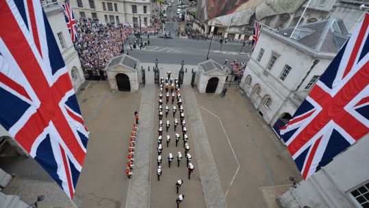 VJ Day 2015 Parade Union Jacks