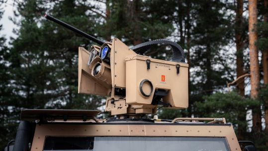 Vehicle mounted CORTEX Typhon system being sent to Ukraine by the MOD
