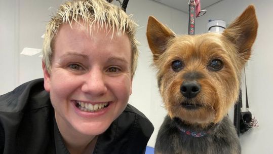 Verity Gough dog groomer Forest Canine Grooming British Army veteran (Picture: Verity Gough).