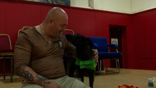 Veteran Gets Dog Tootsie From Charity A Veterans Best Friend Training Sesh 09062021 CREDIT BFBS.jpg