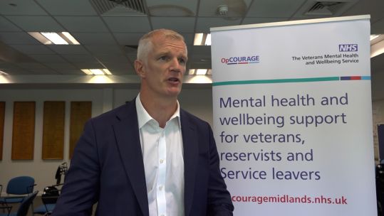 Veterans Minister Al Carns during Op Courage visit in Birmingham 130924 CREDIT BFBS.jpg