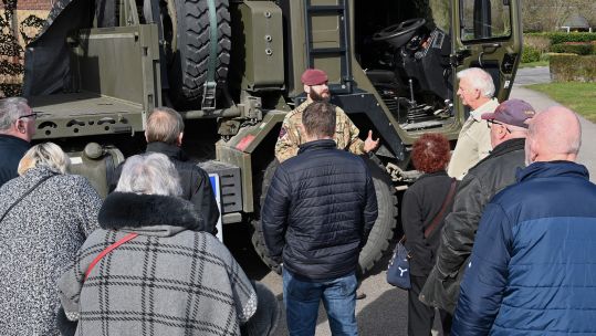 Veterans had the opportunity to learn about today's technology at the event