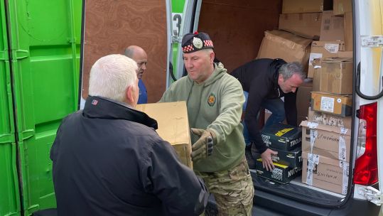 Veterans sending old kit from Scotland to Ukraine