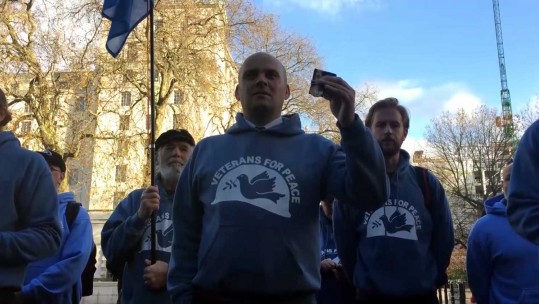 Military Veterans Protest Over Air Strikes In Syria