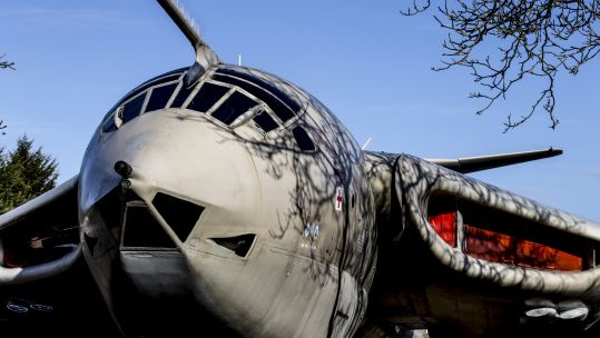 Cover Image: The Victor jet sits at the entrance of RAF Marham (Picture: RAF Marham).