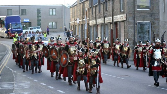 HMS Somerset Drops In On Viking Celebrations In Shetlands